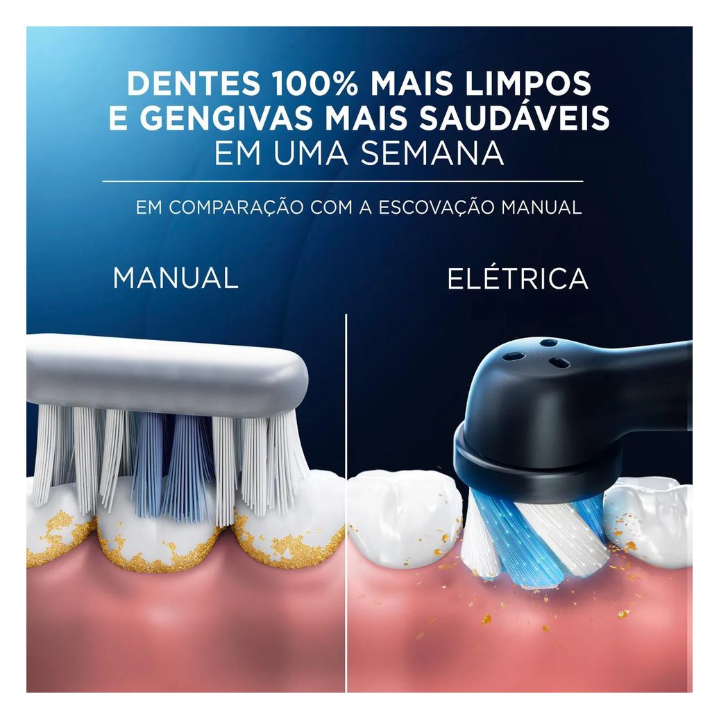 Escova de Dente Elétrica Oral-B iO Series 6 1 Cabo + 4 Refis