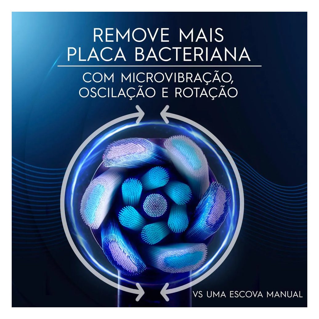 Escova de Dente Elétrica Oral-B iO Series 6 1 Cabo + 4 Refis