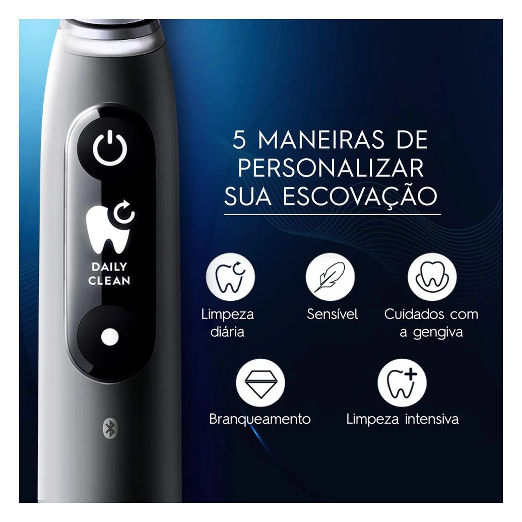 Escova de Dente Elétrica Oral-B iO Series 6 1 Cabo + 4 Refis