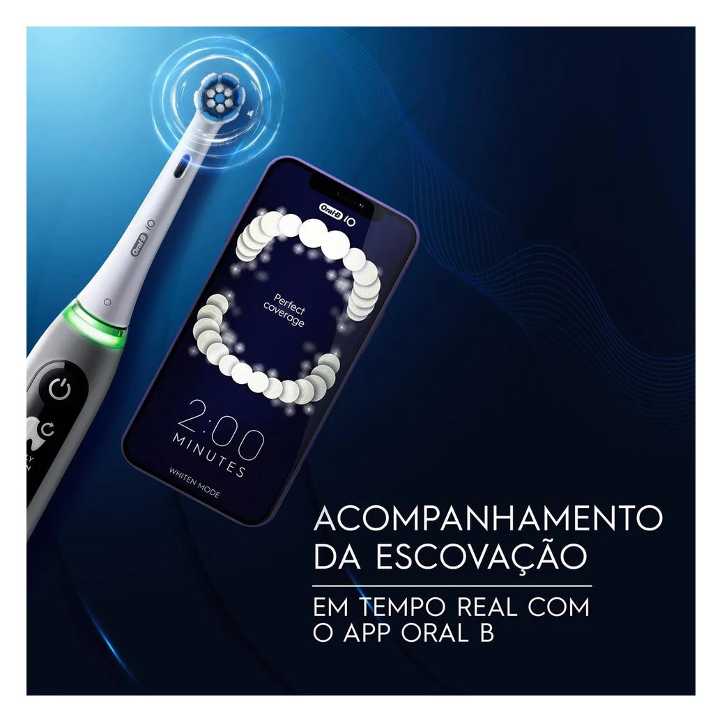 Escova de Dente Elétrica Oral-B iO Series 6 1 Cabo + 4 Refis