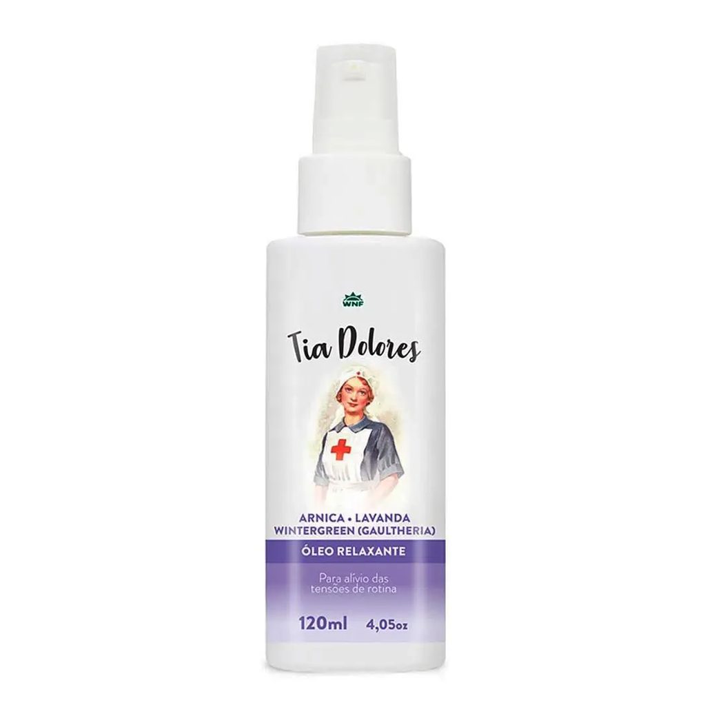 Óleo Relaxante Wnf para Alivio das Tensões de Rotina Tia Dolores 120 ML