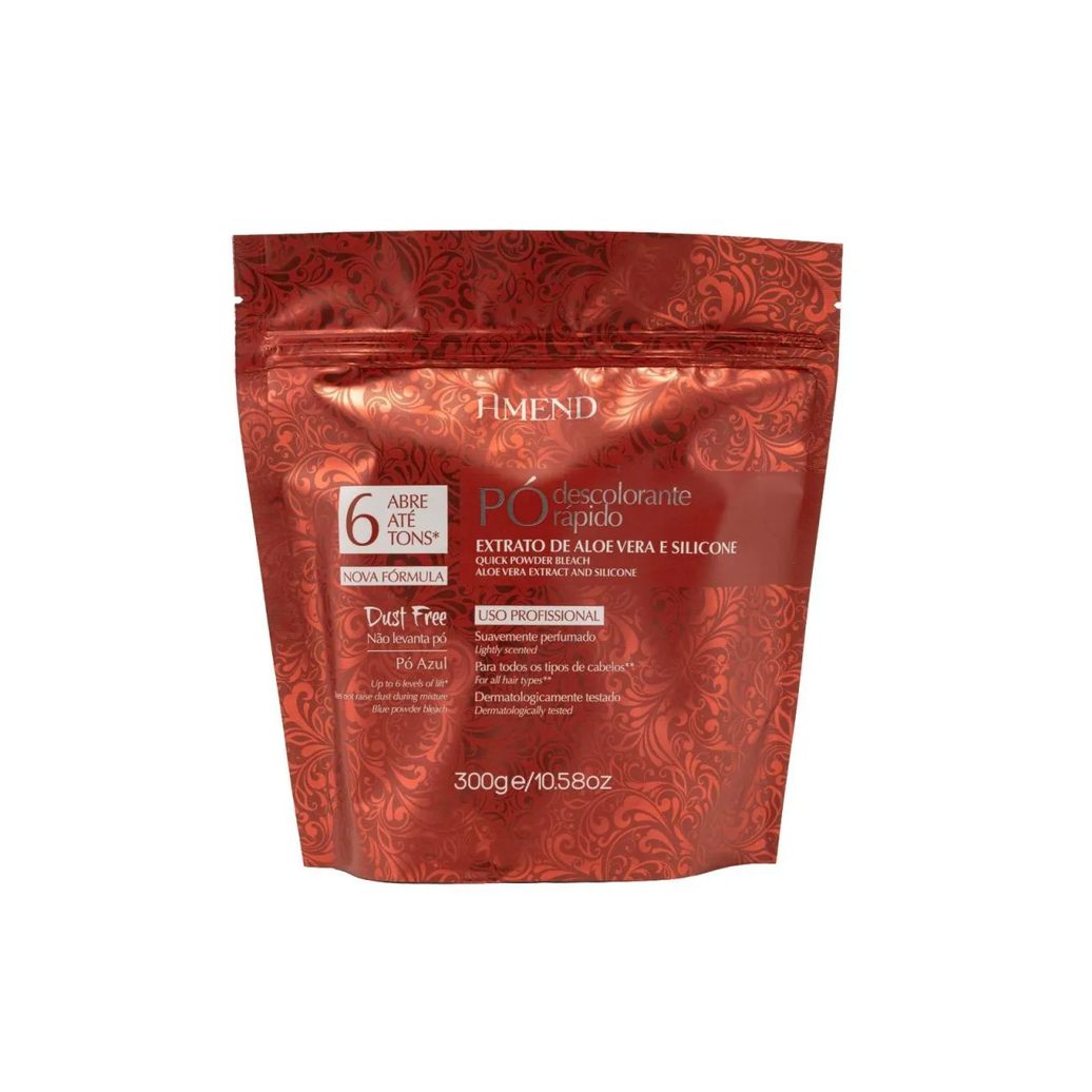 Pó Descolorante Rápido Amend Aloe Vera e Silicone 300 G