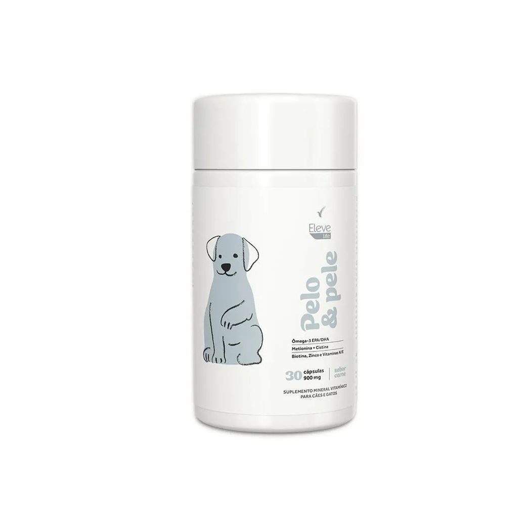 Pelo e Pele Ômega 3 + Aminoácidos + Zinco + Vitaminas 900 Mg