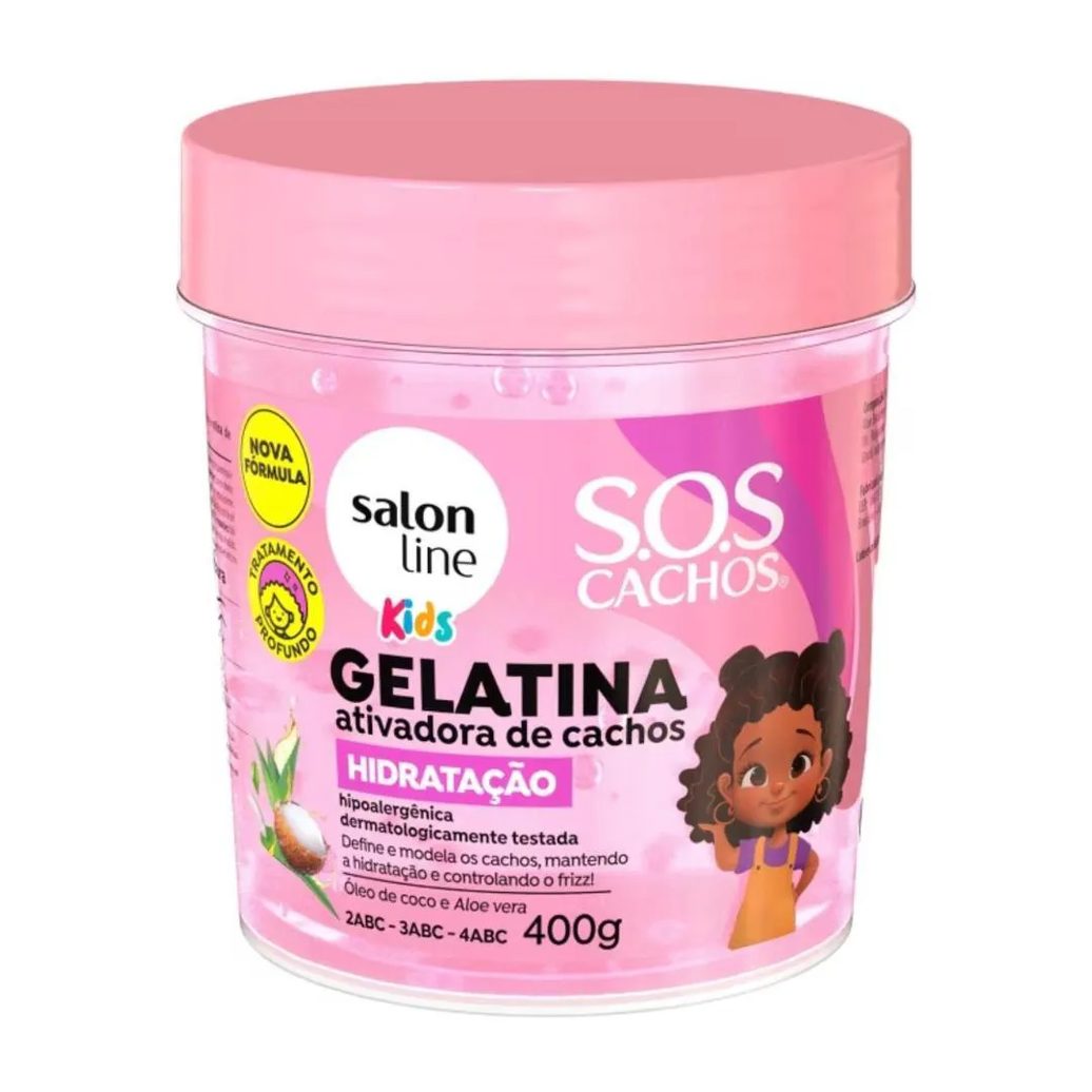 Gelatina Hidratação Salon Line Sos Cachos Kids 400G