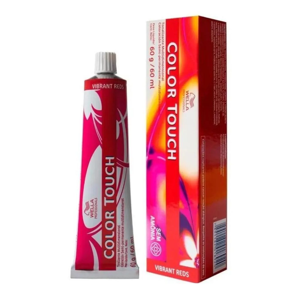 Tonalizante Wella Color Touch 66.45 Loiro Vermelho Acaju 60G