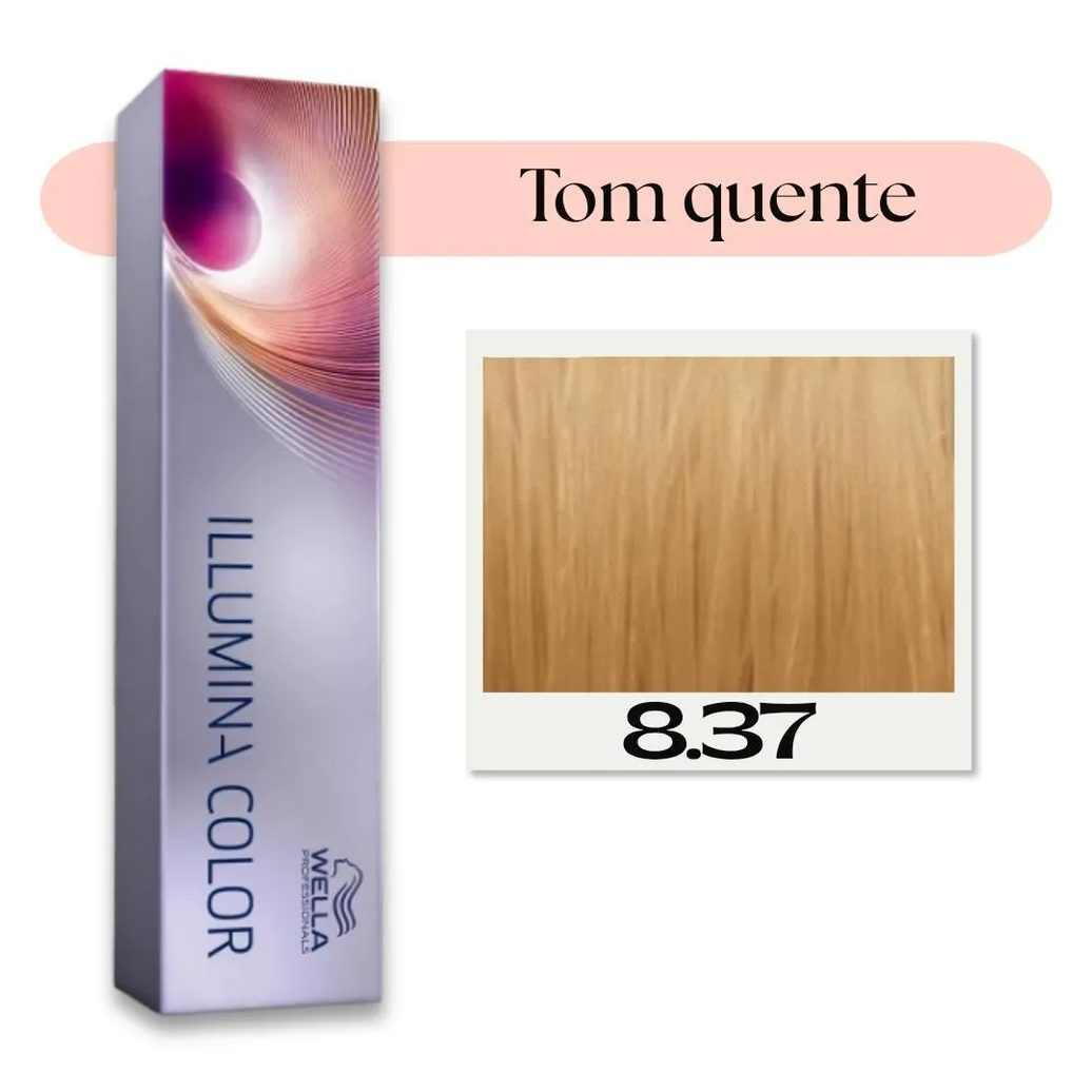Wella Professionals Illumina Color 8.37 Louro Claro Dourado Marrom - Coloração 60Ml