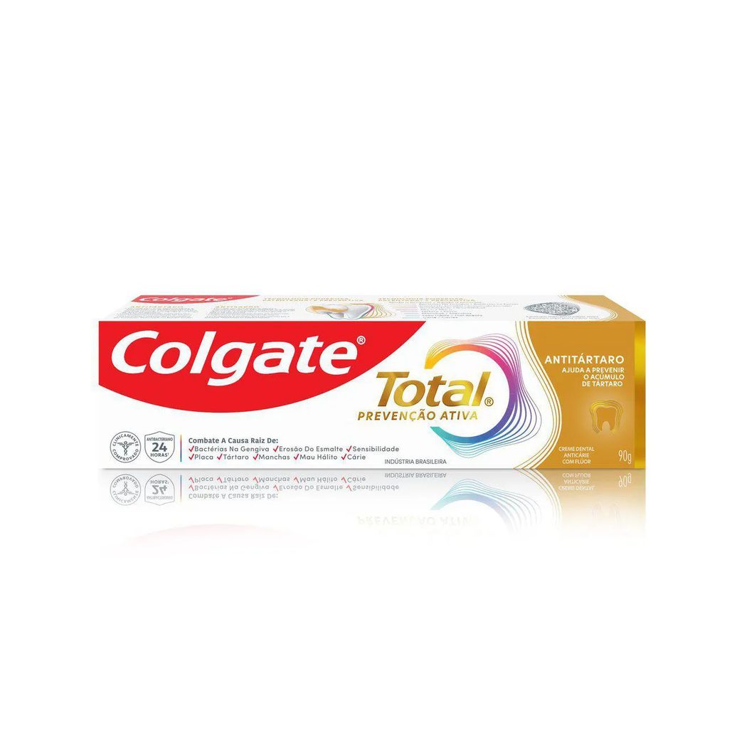 Creme Dental Colgate Total Prevenção Ativa Antitártaro 90g