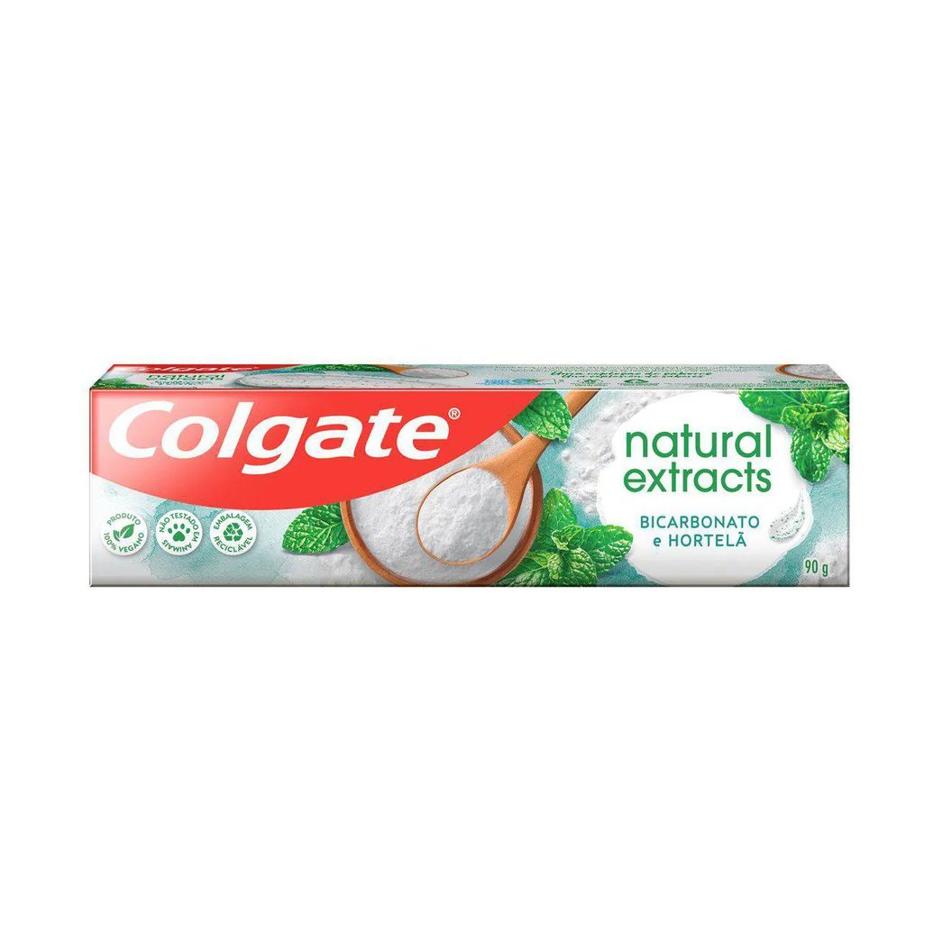Creme Dental Colgate Natural Extracts Bicarbonato e Hortelã 90g