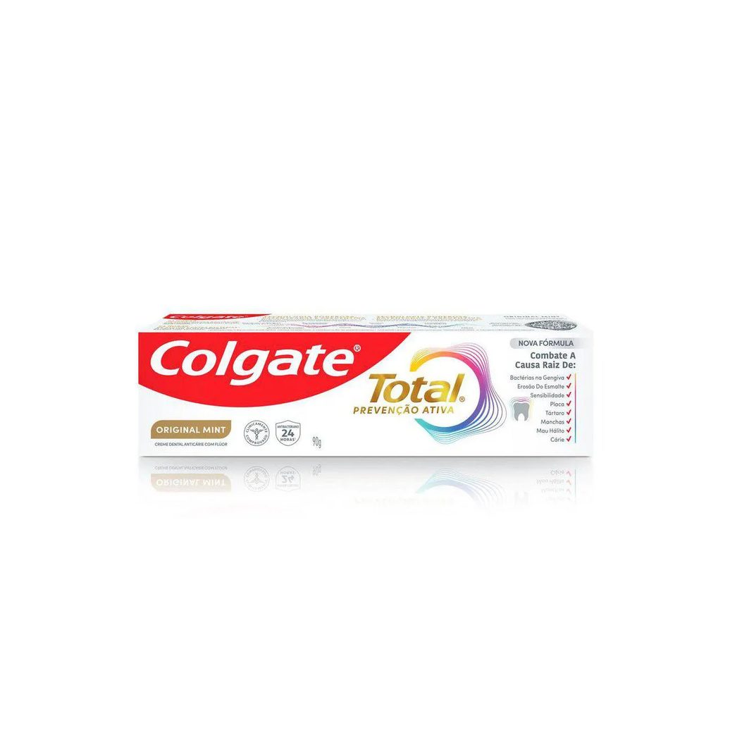 Creme Dental Colgate Total Prevenção Ativa Original Mint 90g