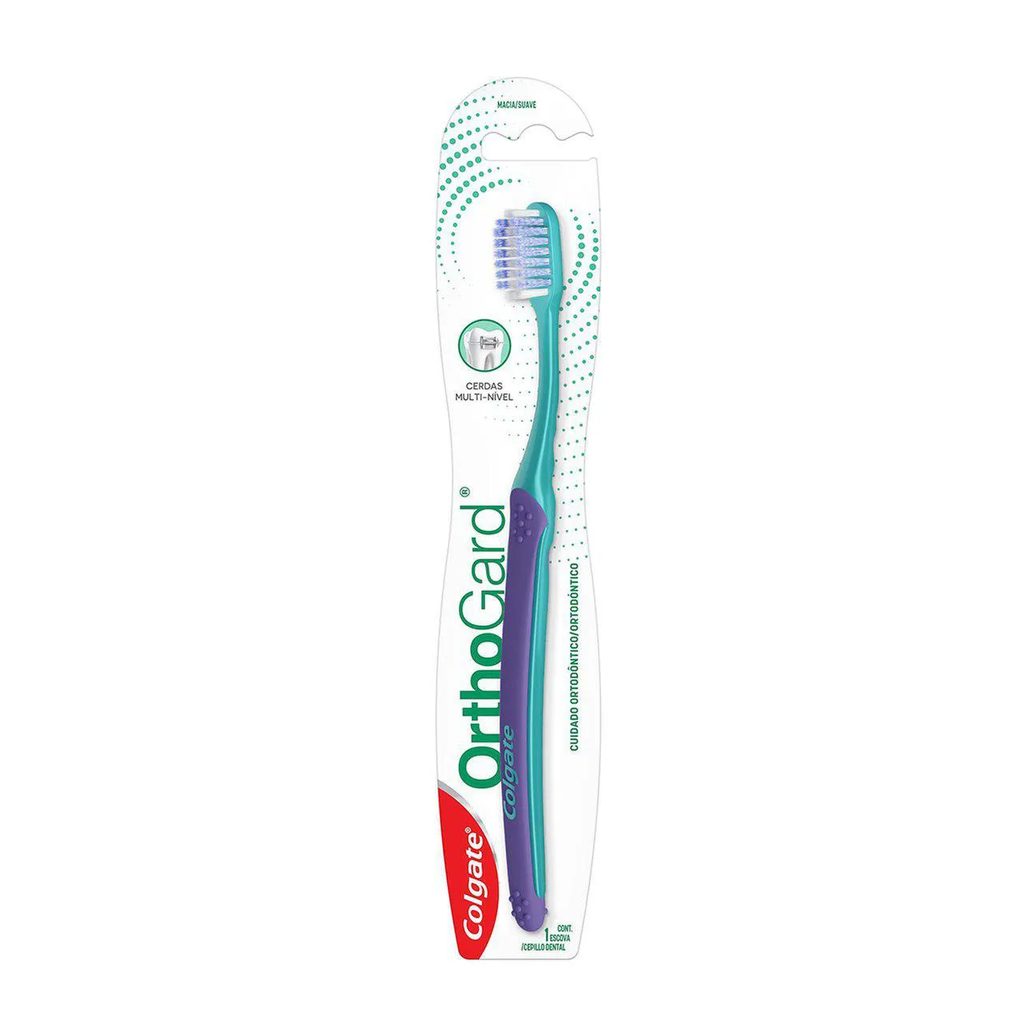 Escova de Dente Colgate OrthoGard Cabeça Ultra Compacta com 1 unidade