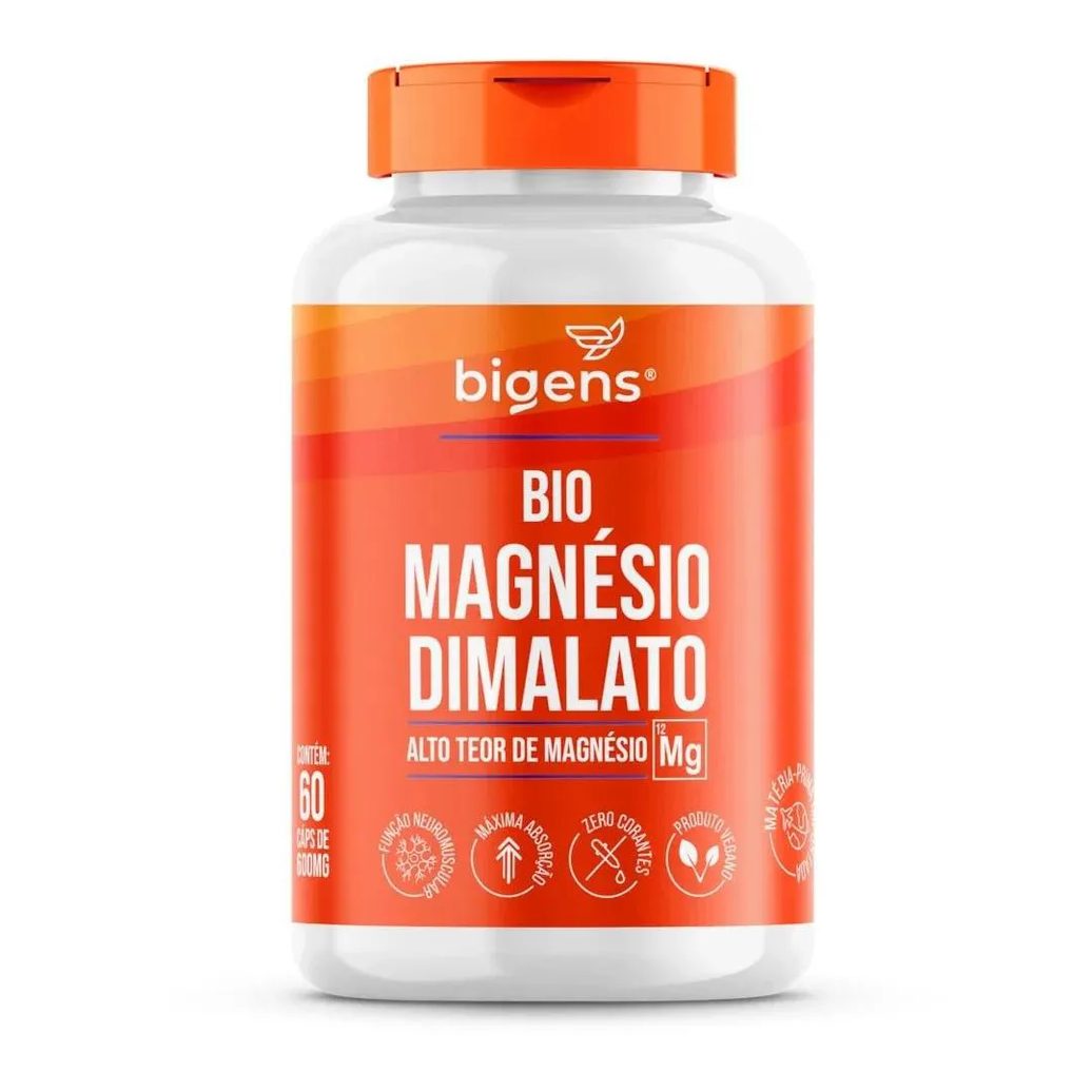 Bigens Bio Magnesio Dimalato Vegano 60 Caps