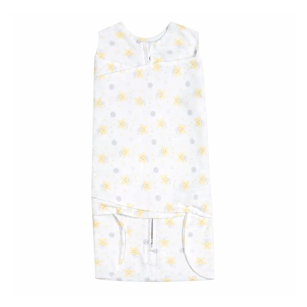 Saco de Dormir Swaddle Algodão Egípcio Estrela Casulo de Anjo 03 Meses