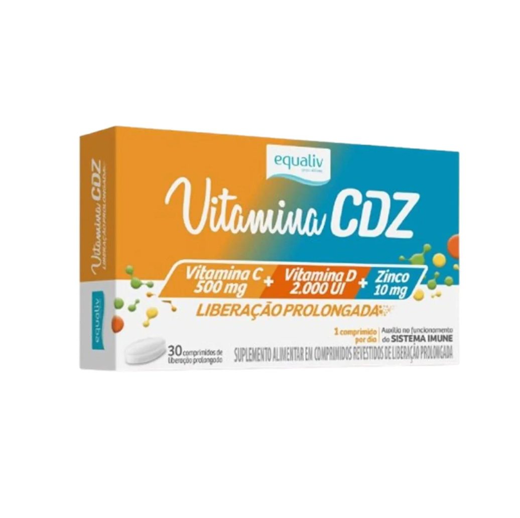 Kit 5 Vitamina Cdz Zinco + C + D Equaliv 30 Cápsulas.