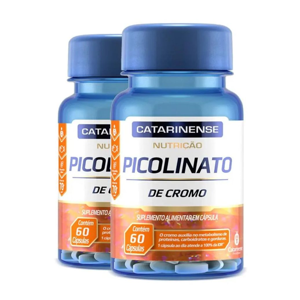 Kit 2 Picolinato de Cromo Catarinense Pharma 60 Cápsulas