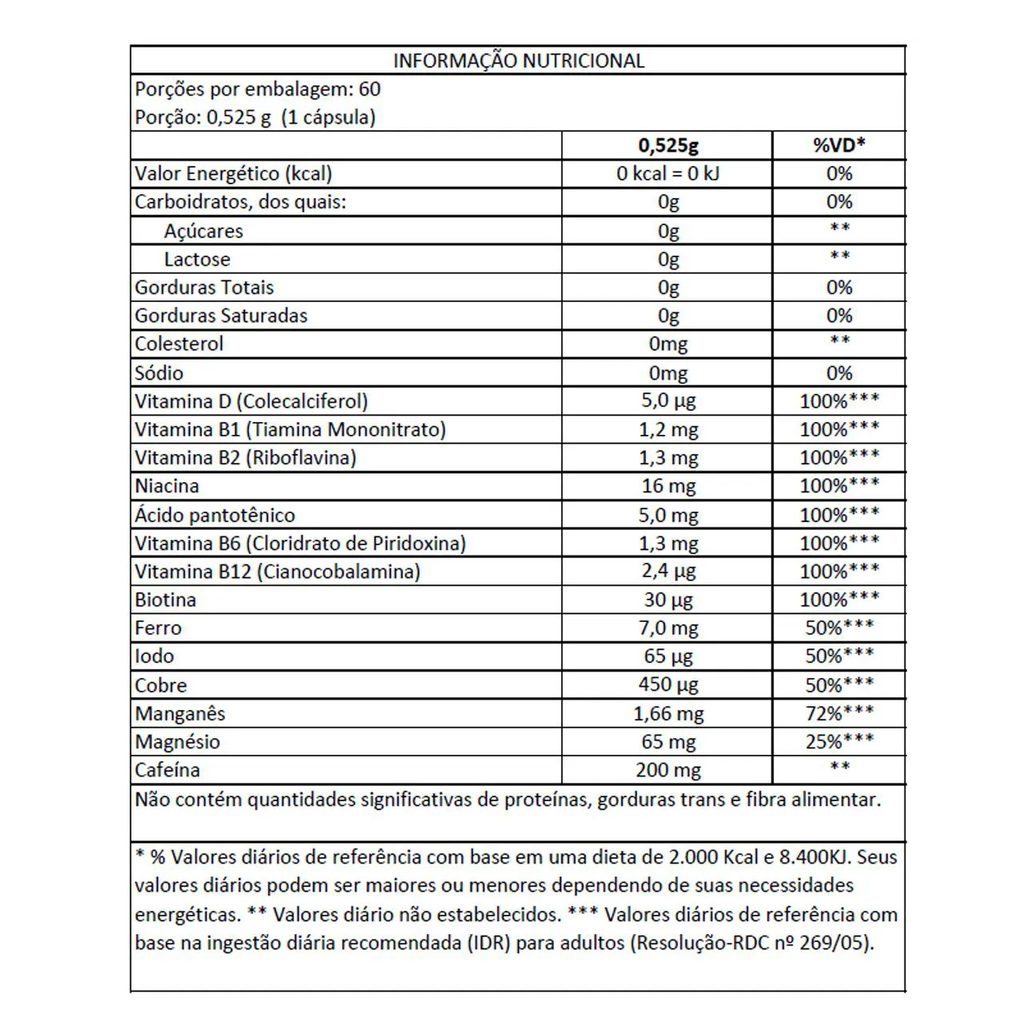 Kit 3 Polivitamínico Energia Catarinense 60 Capsulas