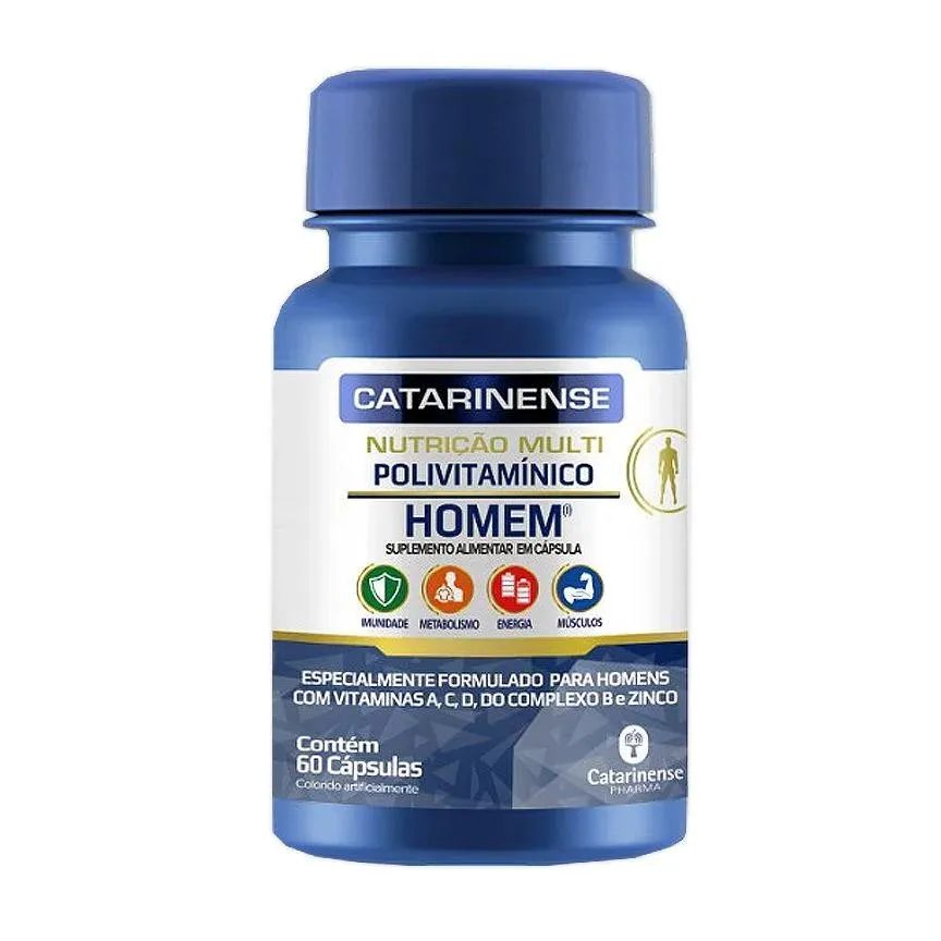 Polivitamínico Homem Catarinense 60 Cápsulas