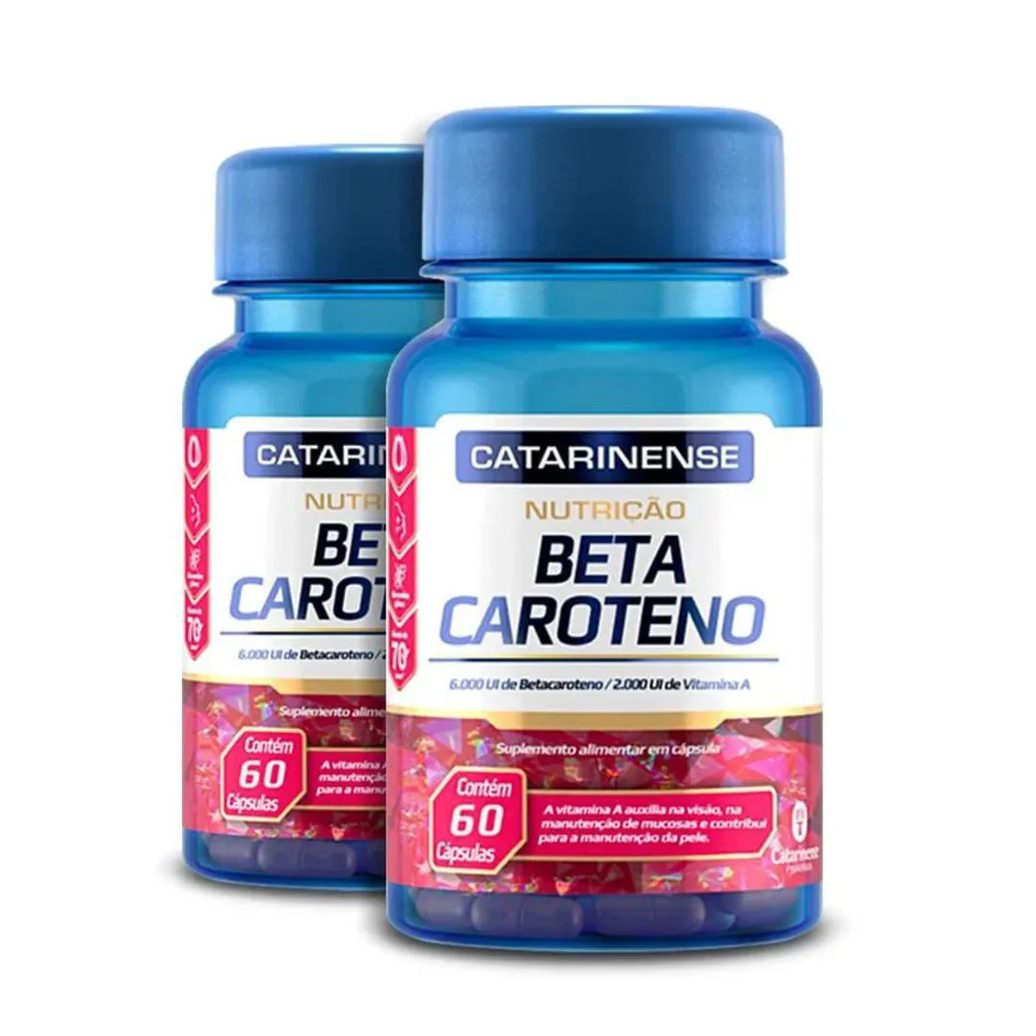 Kit 2 Beta Caroteno Catarinense Pharma 60 Cápsulas