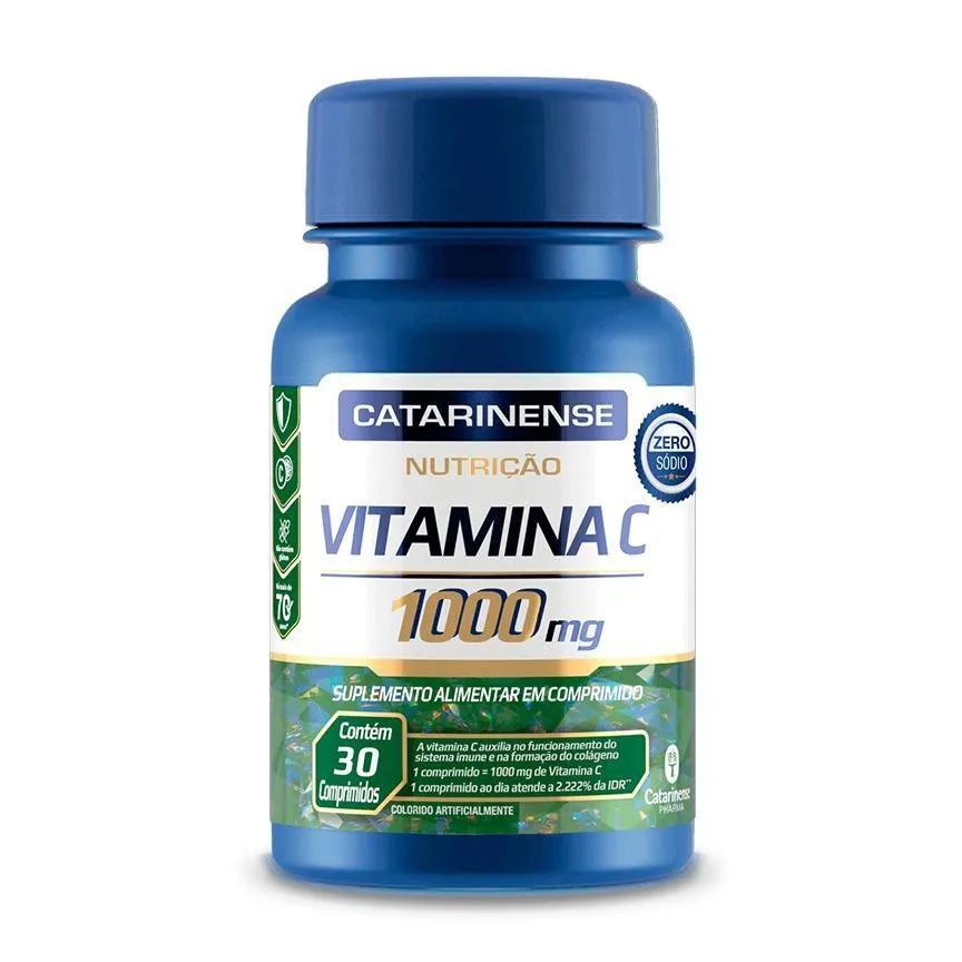 Vitamina C 1000Mg Catarinense Pharma 30 Cápsulas