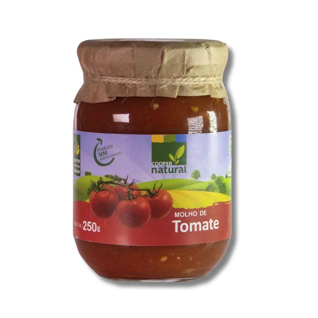 Molho de Tomate Orgânico Coopernatural 250G U Unica