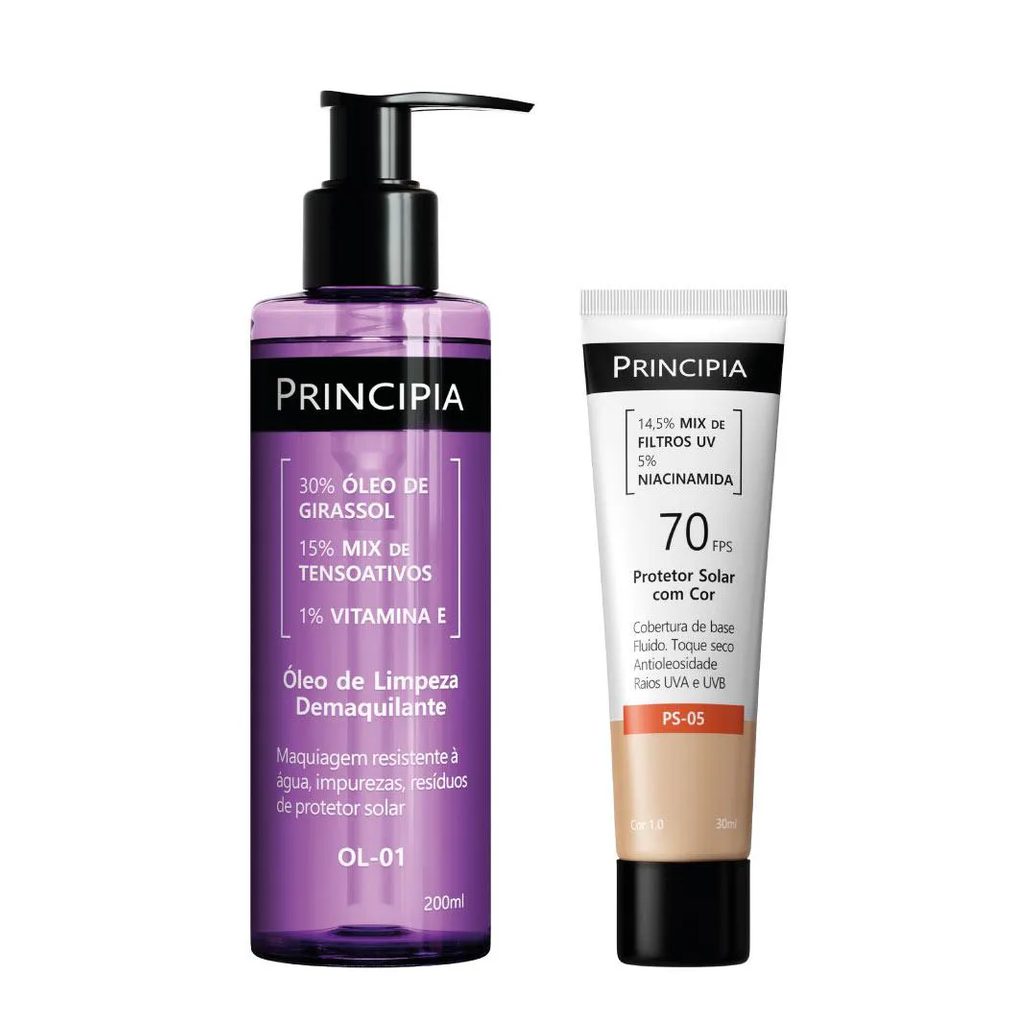 Principia, Kit Limpeza Profunda + Proteção com Cor 1.0