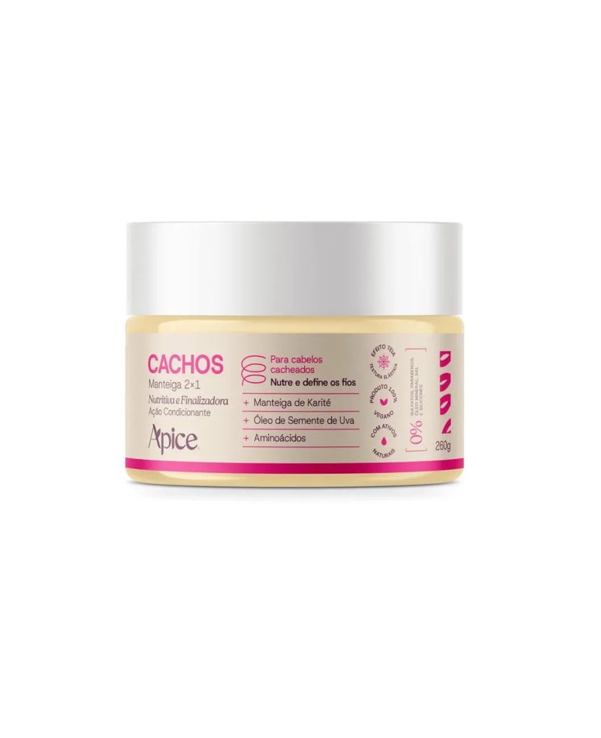 Manteiga 2X1 Nutritiva e Finalizadora Cachos 260G Apice