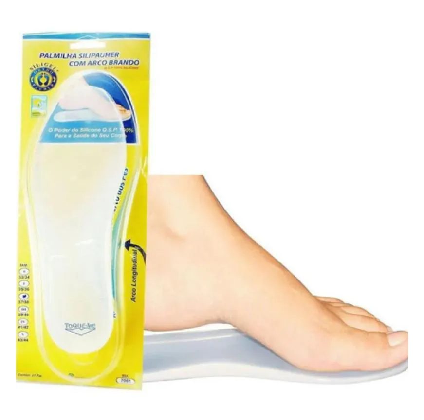 Palmilha Silipauher com Arco Brando para Absorção de Impactos - Ortho Pauher 3536