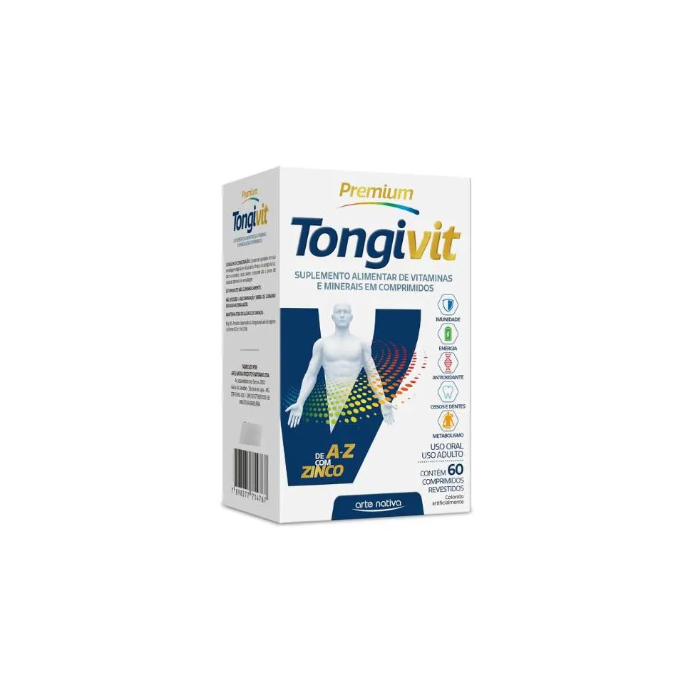 Tongivit Premium Polivitamínicos Vitaminas e Minerais Essenciais para o Bem-Estar Diário