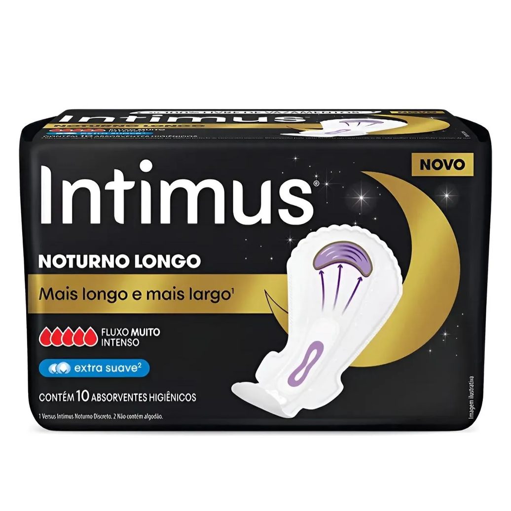 Intimus Noturno Longo Extra Suave Abas 10Un