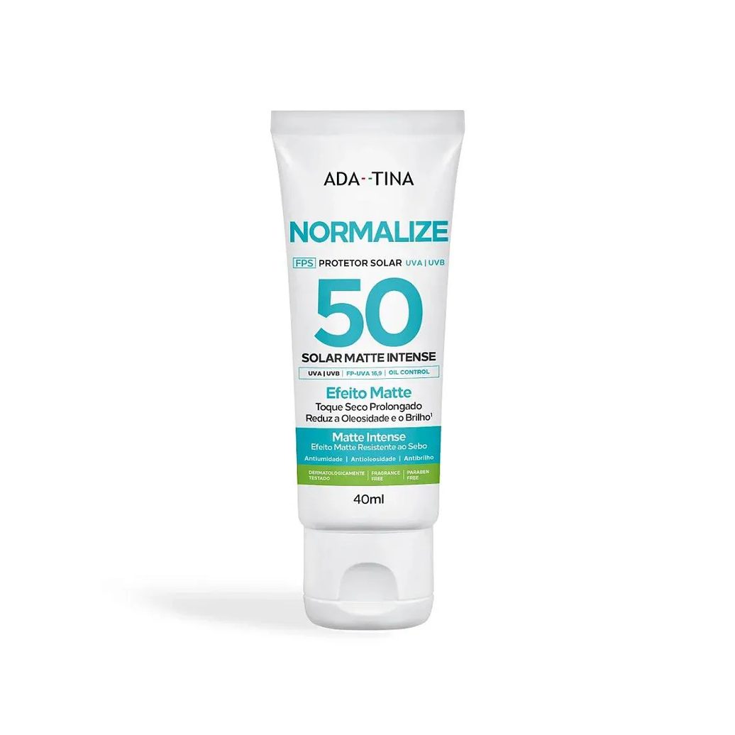 Ada Tina Normalize Solar Matte Intense Fps 50 - Protetor Solar 40ml