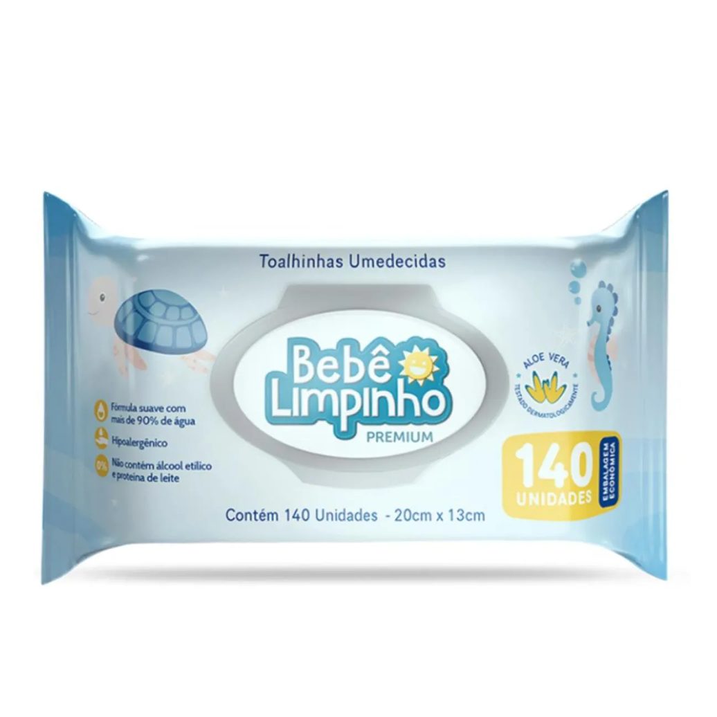 Cimed - Bebe Limpinho - Toalha Umedecida 140 Unidades