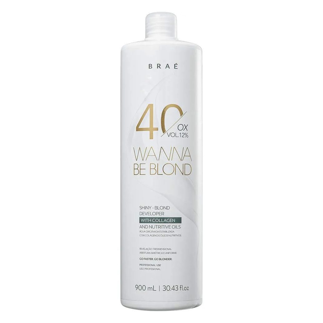 Brae - Wanna Be Blond - Agua Oxigenada 40 Volumes 900 Ml 12%