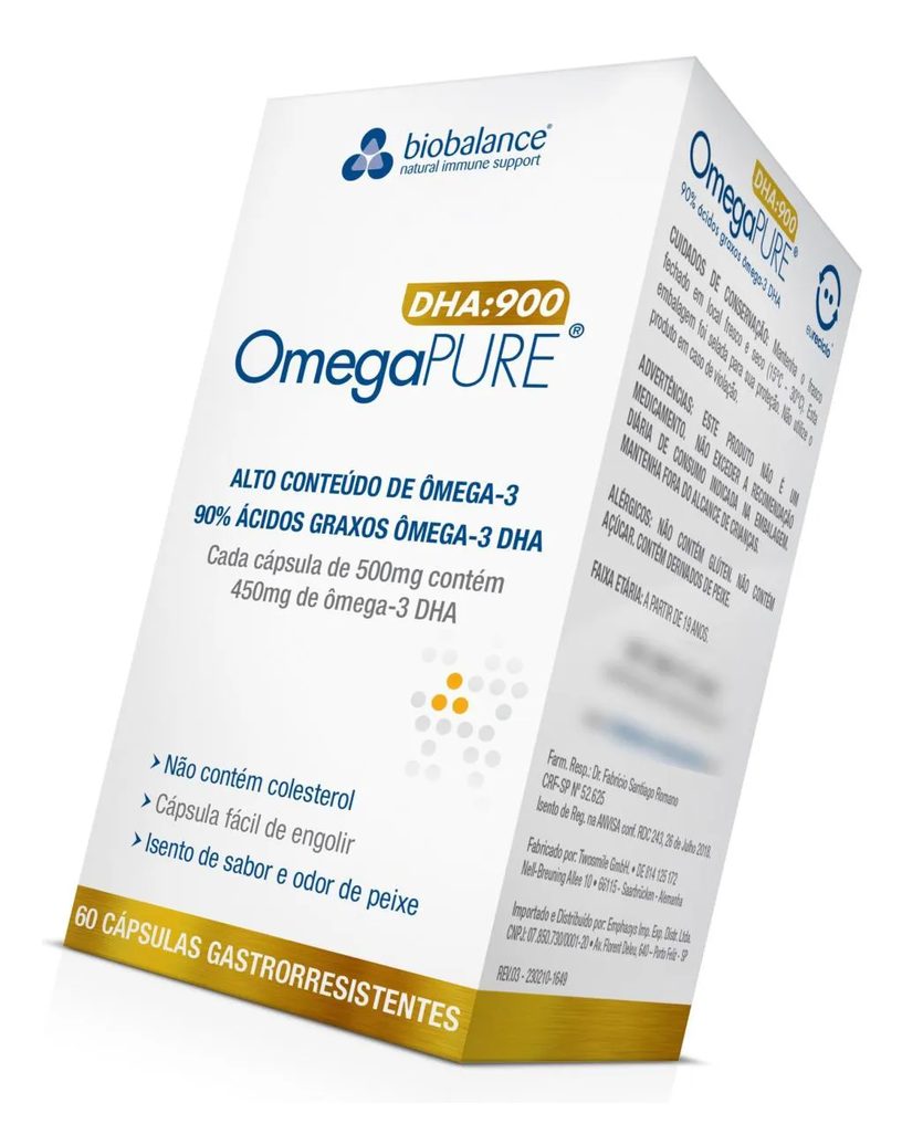 Omegapure Dha 900 Nutrição Cerebral - Omega Pure Biobalance
