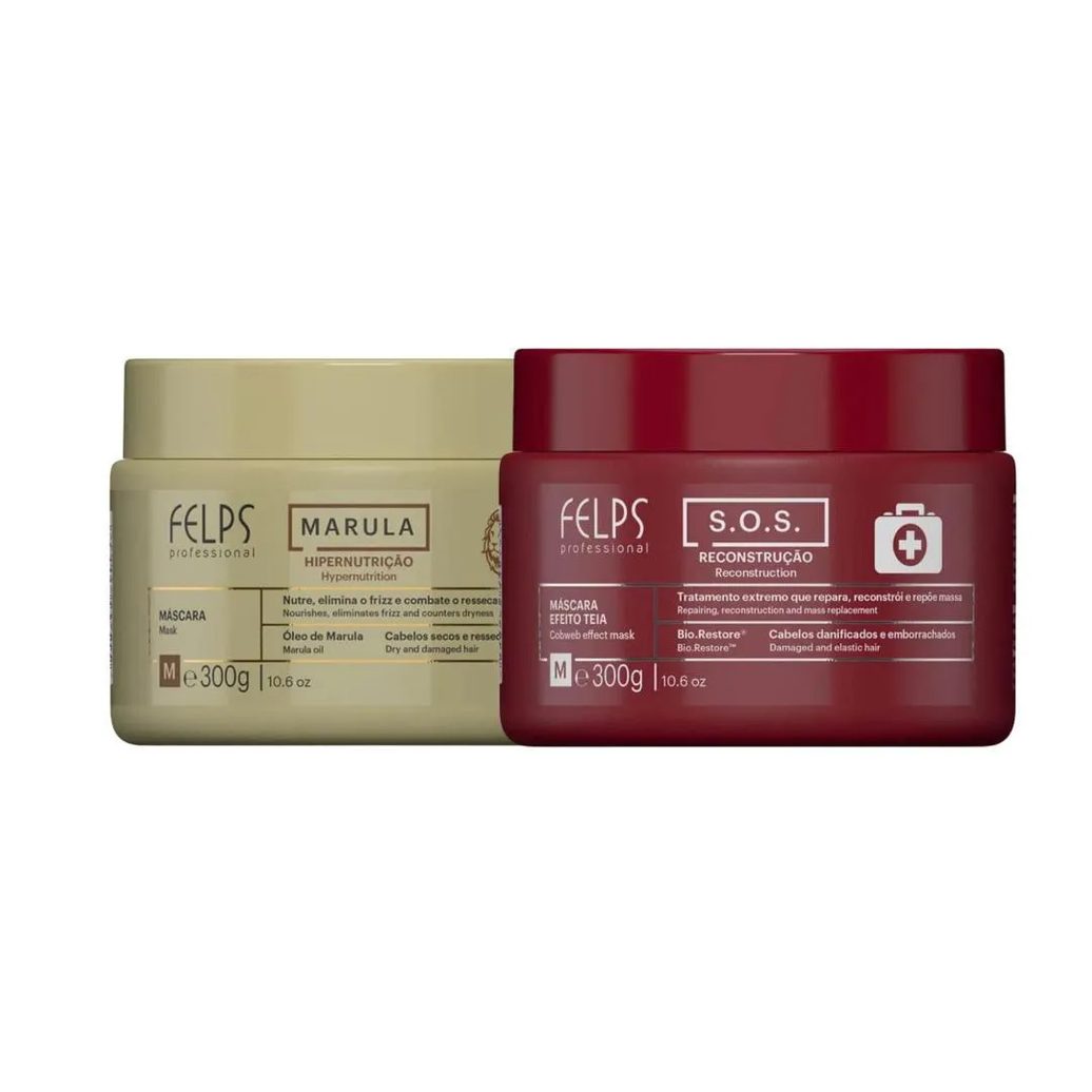 Kit Felps Cronograma Nutriforce (S.o.s + Marula 2 X 300 G)