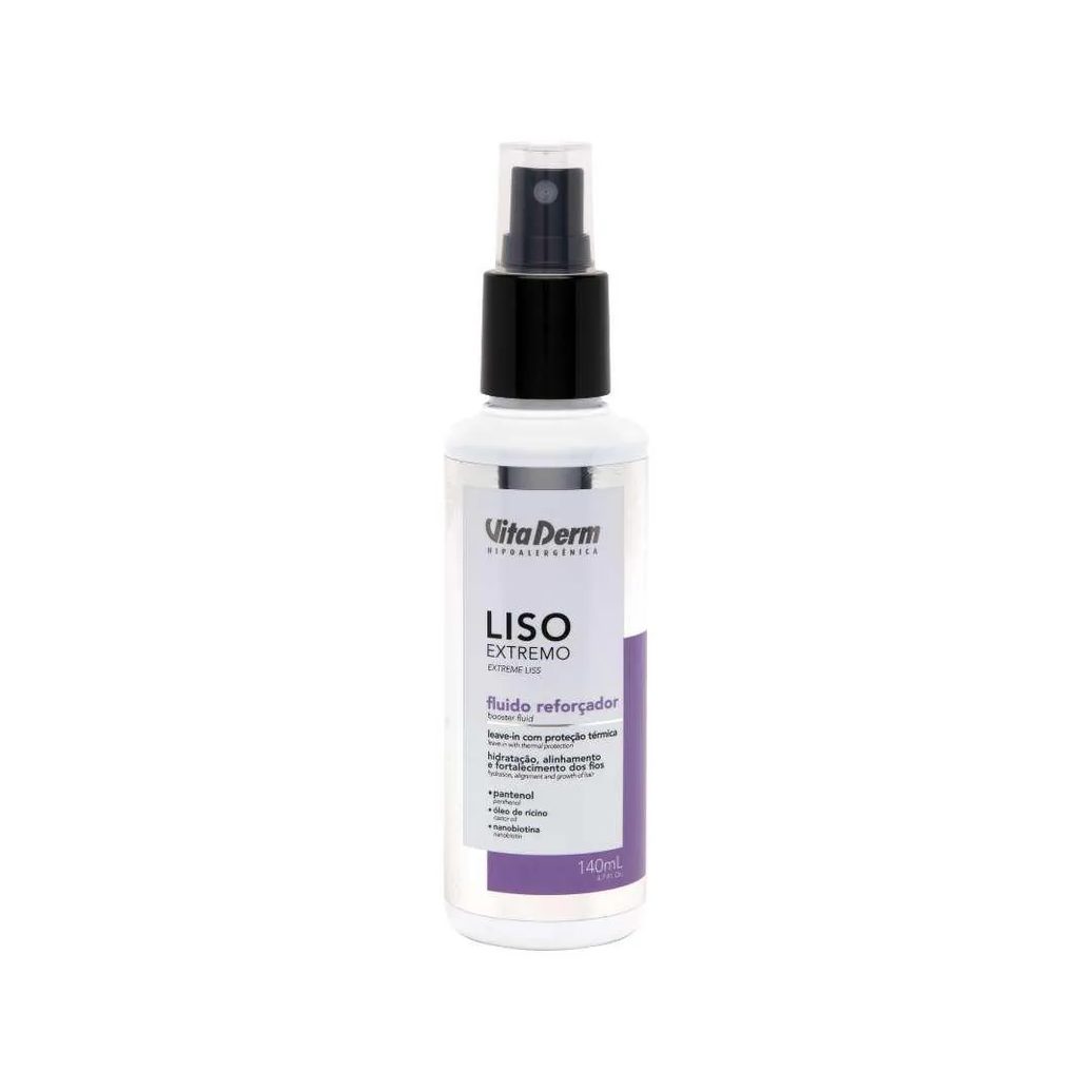 Leave-In Vita Derm Fluído Reforçador Liso Extremo 140 Ml