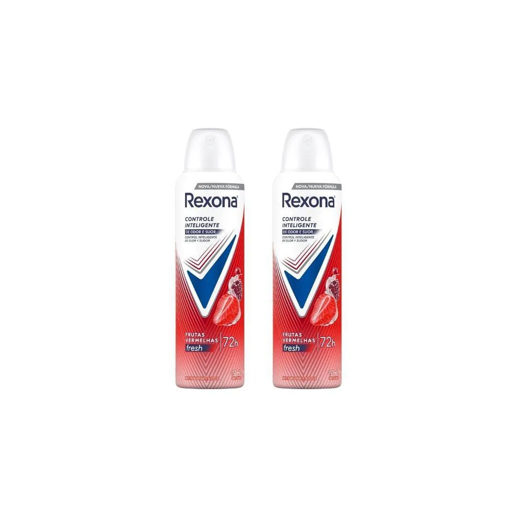 Desodorante Aero Rexona 150Ml Fem Frutas Vermelhas-Kit C/2Un
