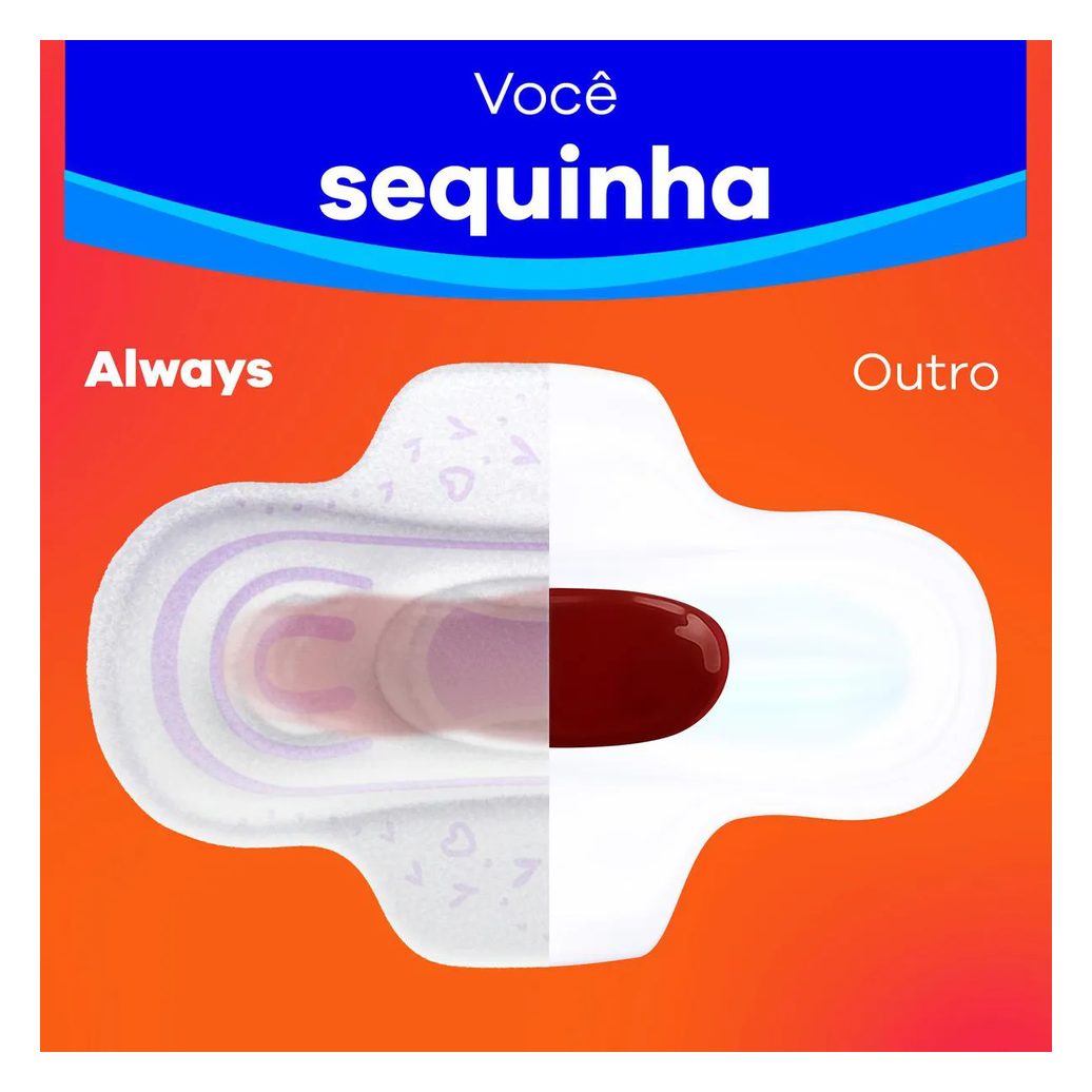 Absorvente Always Dia Ultra Suave com Abas 32 unidades