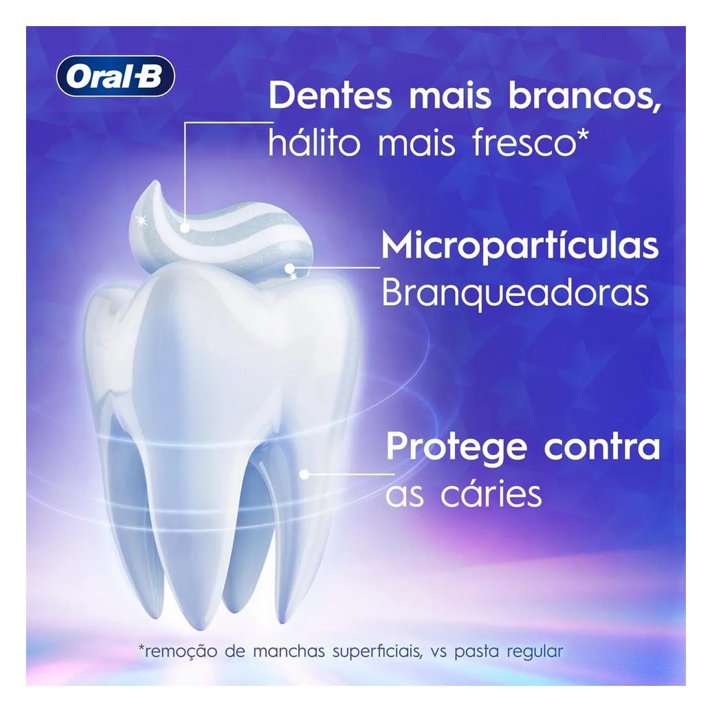 Creme Dental Oral-B 3D White Branqueamento 140g