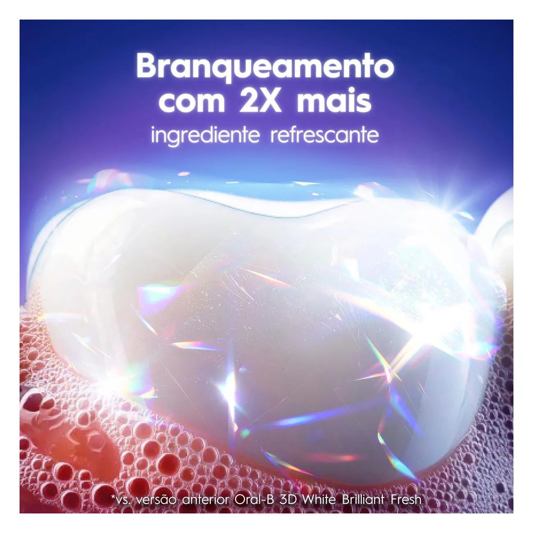 Creme Dental Oral-B 3D White Branqueamento 70g 3 unidades