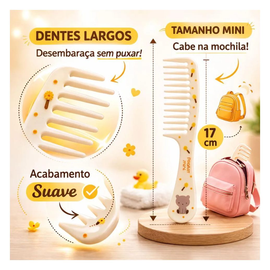 Pente Dentes Largos Infantil Proart Mini Pmp01B