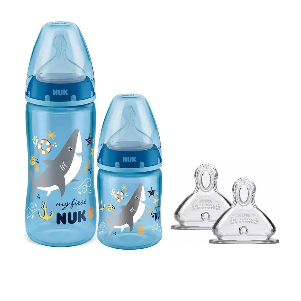 Produto Kit 2 Mamadeiras My First + 2 Bicos Extras Nuk Novo Original Corte Y