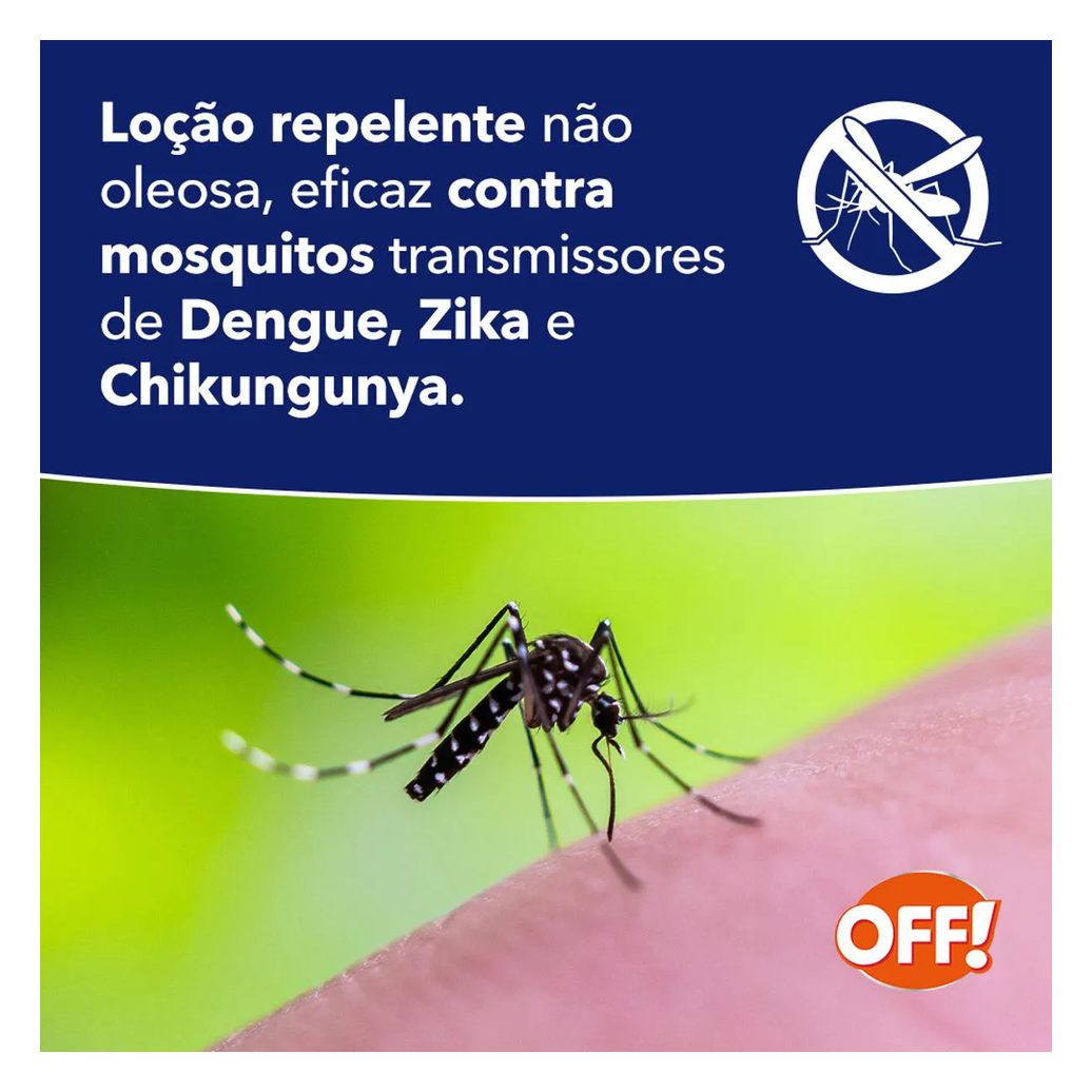 Repelente de Insetos Off! Active com DEET Longa Duração Loção 100ml