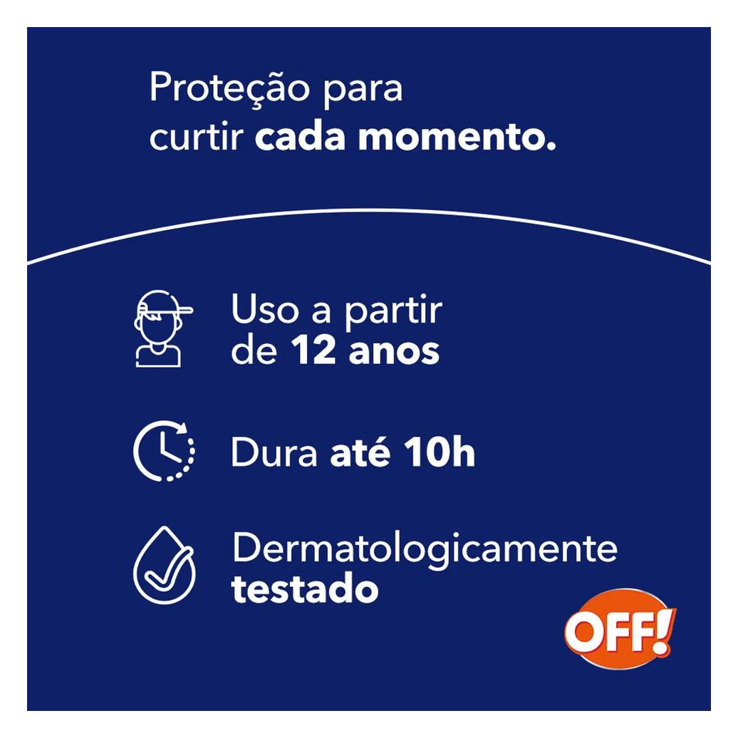 Repelente de Insetos Off! Active com DEET Longa Duração Loção 100ml