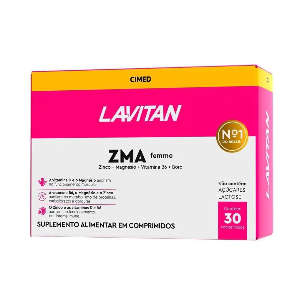 Lavitan Zma Femme com 30 Comprimidos Sabor sem Sabor