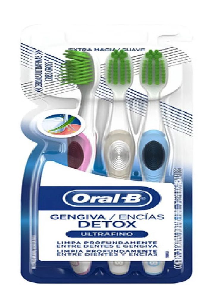 Escova Dental Oral-B Gengiva Detox 40 Ultrafina 3 Und