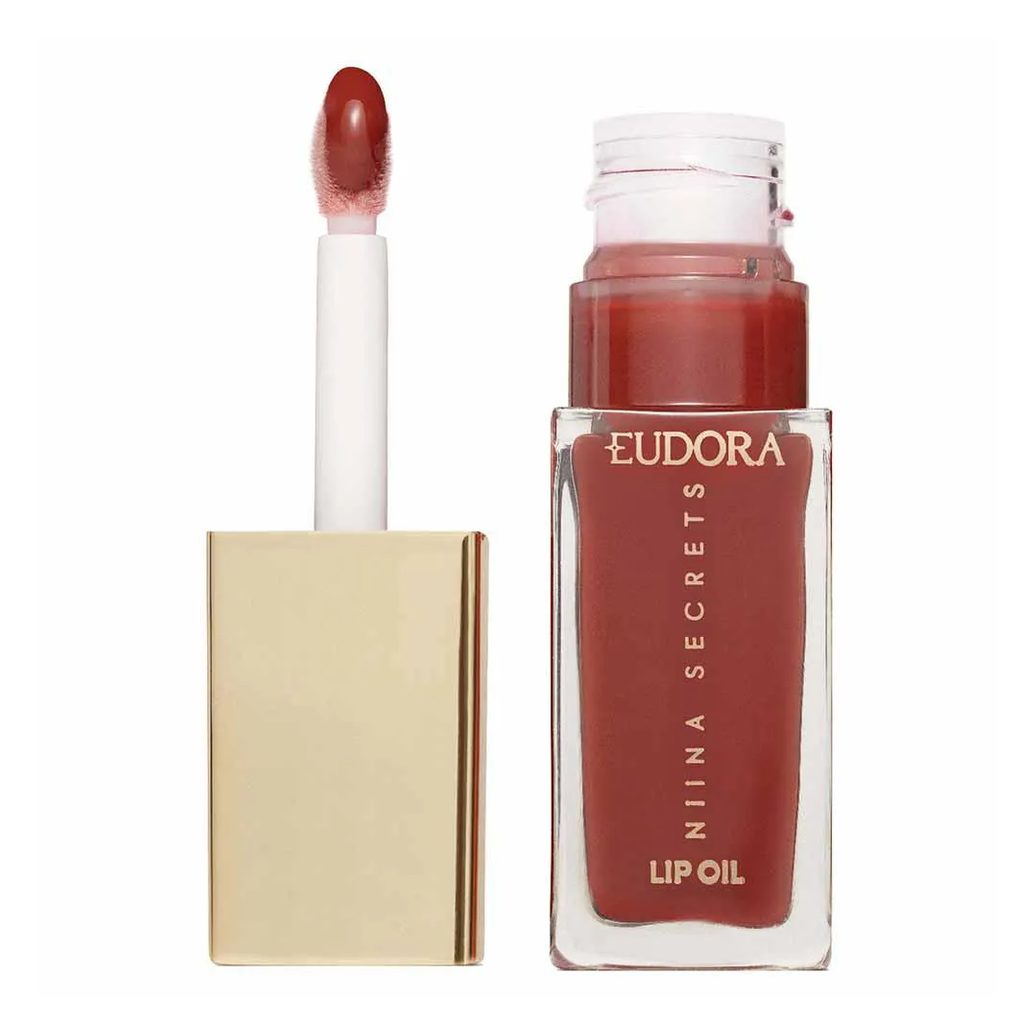 Lip Oil Eudora Niina Secrets Shine Flowers 7Ml Rosa Magnífica