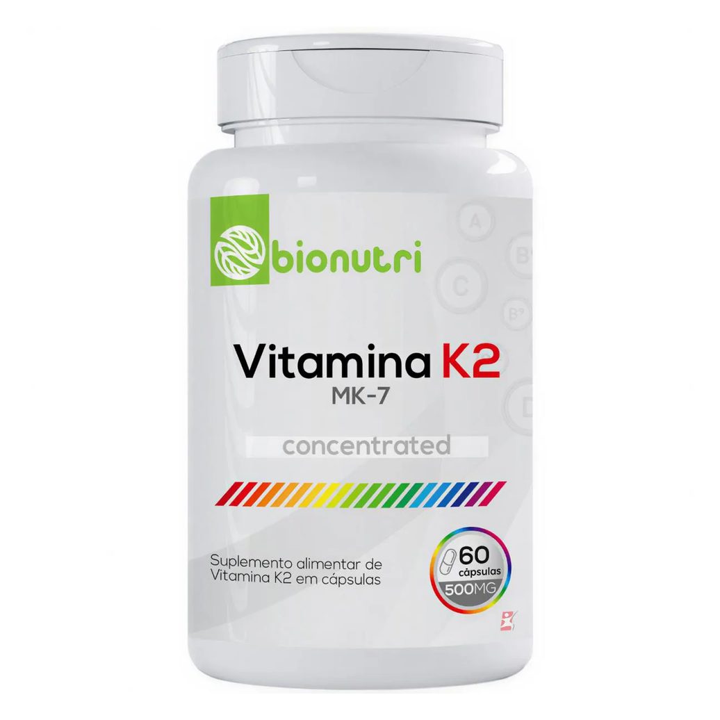 Vitamina K2 Concentrada Menaquinona Mk-7 60 Caps - Bionutri