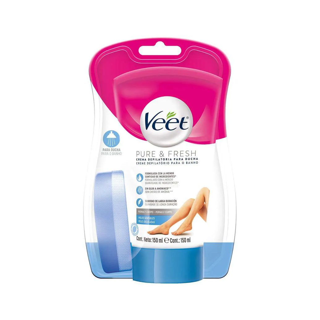 Creme Depilatório para Banho Veet Pure & Fresh 150ml