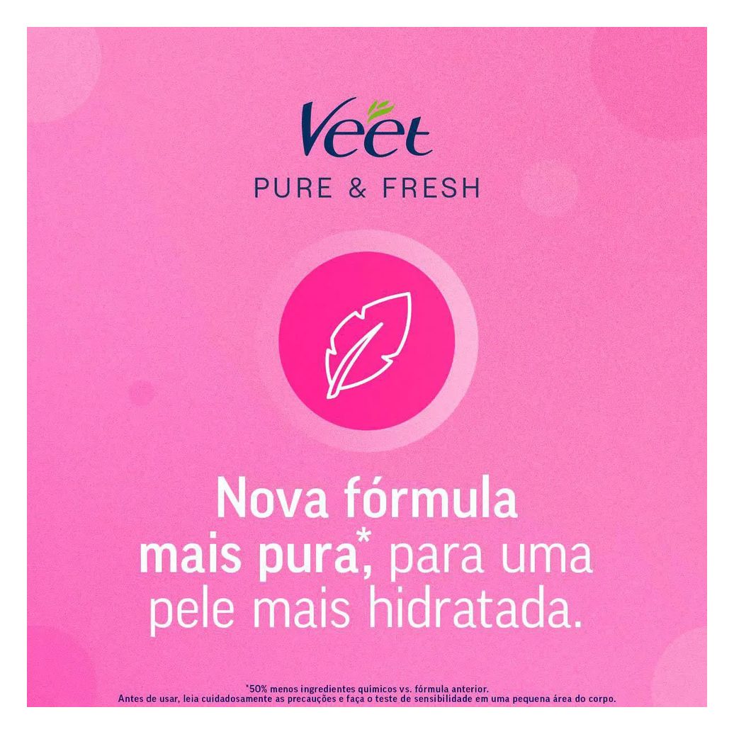 Folha Depilatória Facial Veet Pure & Fresh 12 unidades