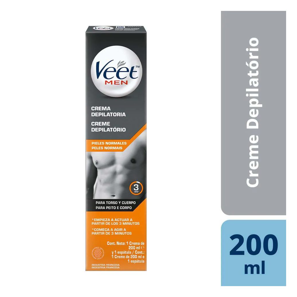 Creme Depilatório Veet Men Pele Normal 200ml