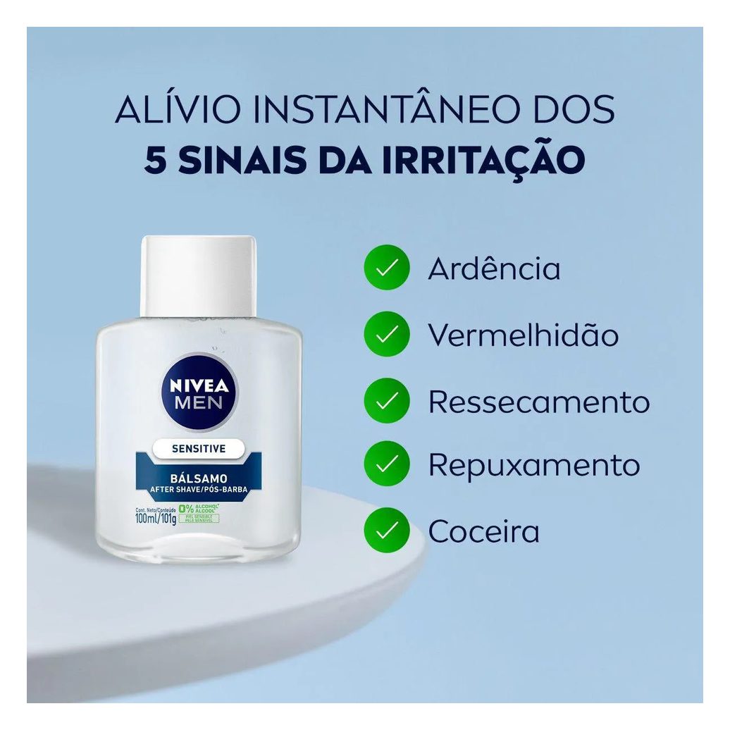 Loção Bálsamo Pós-Barba Nivea Men Sensitive com 100ml